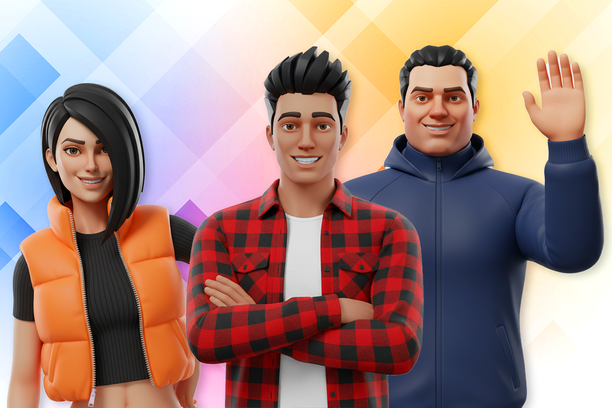 A collage of characters generated by Charasel.ai